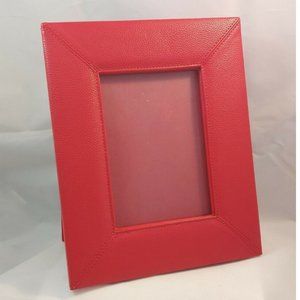NEW CAMPO MARZIO ROMA 1933 Red Pebble Leather Frame 8x10 NIB